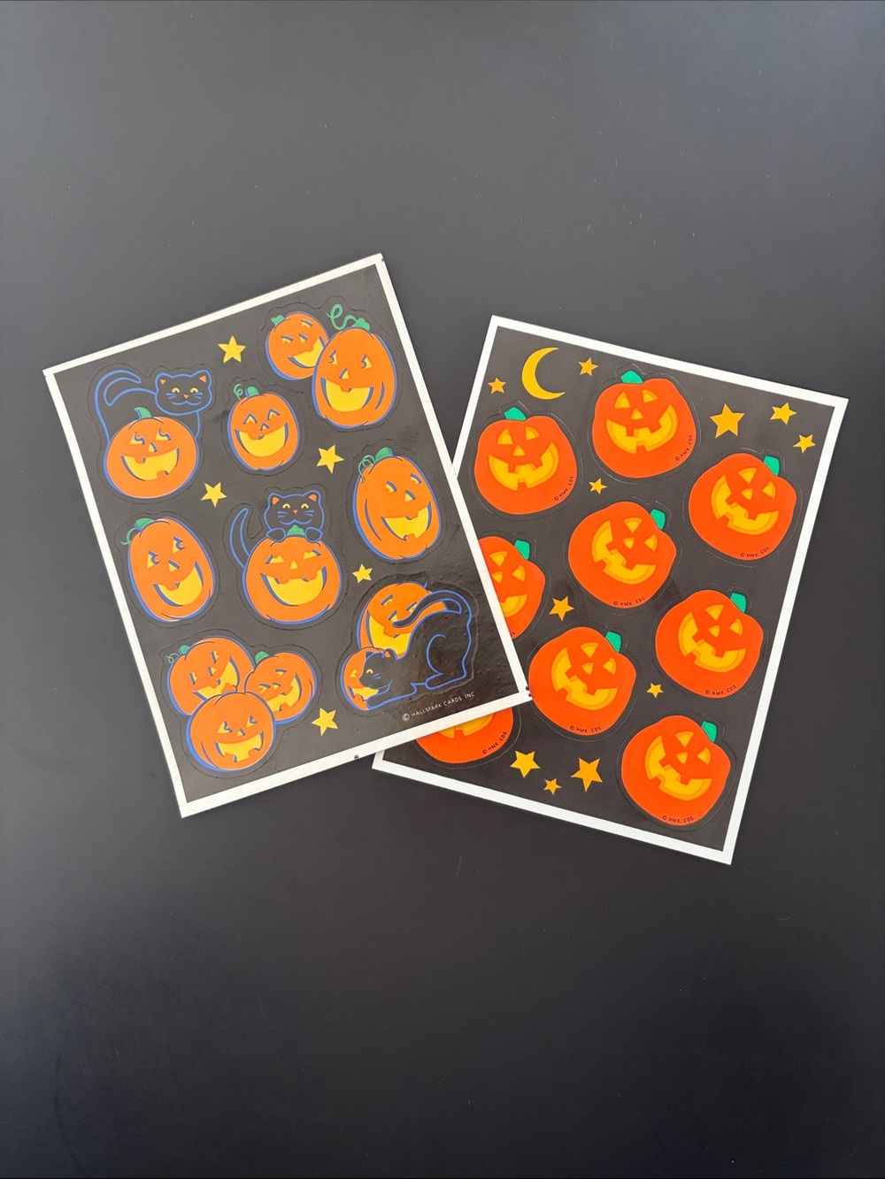 Vintage 80s-90's Hallmark Halloween Sticker Sheets